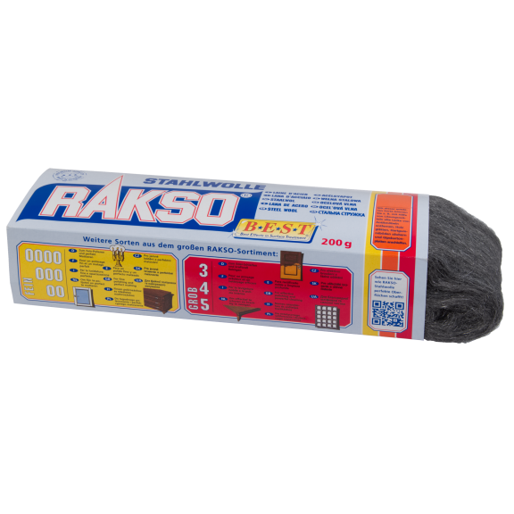 200 g grau Rakso Stahlwolle 000